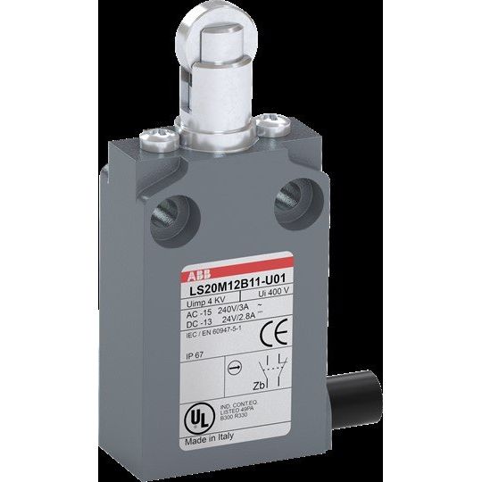 ABB Stotz S&J - Einzelpositionsschalter Kompakt-Pos.schalter LS20M12B11-U01 Metall-Gehäuse IP67