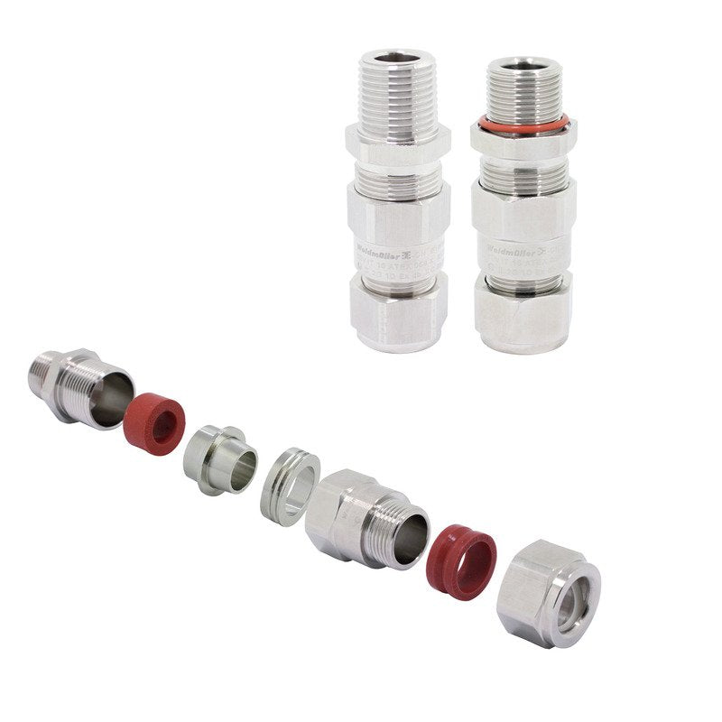 Weidmüller - Kabelverschraubung E1XZ/16/M16-WM gerade, M 16 x 1,5 − 24 Stück
