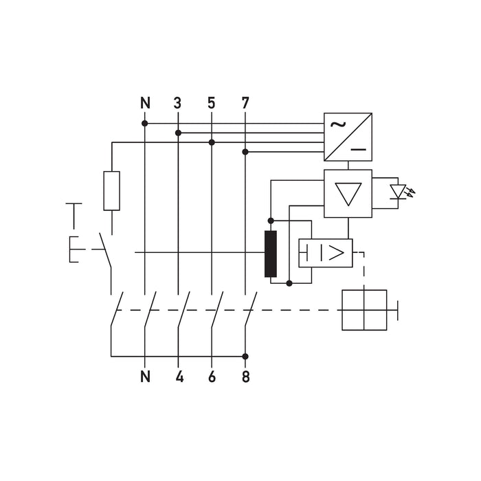 Doepke - Fehlerstrom-Schutzschalter FI-Schutzschalter 09176998HD 4p, 125A, 0.3 A  − 1 Stück
