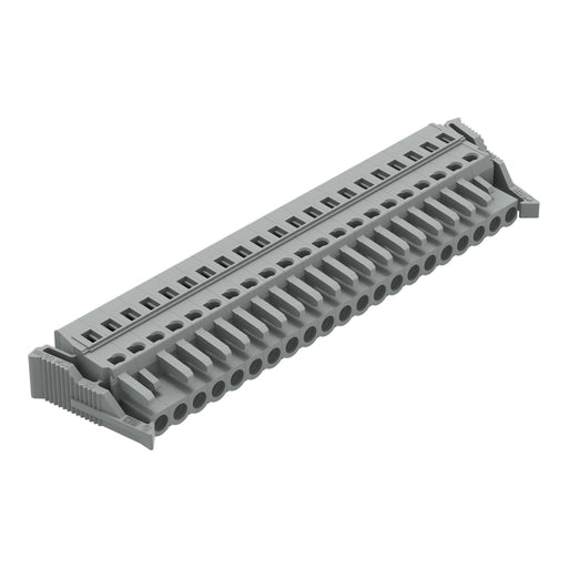 WAGO - Kabelsteckverbinder für Leiterplattensteckverbinder 1-Leiter-Federleiste 231-121/037-000 CAGECLAMP,2,5 mm²,gr − 10 Stück