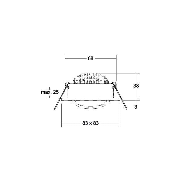 Brumberg Leuchten - Downlight/Strahler/Flutlicht LED-Einbaustrahler 41415173 3000K