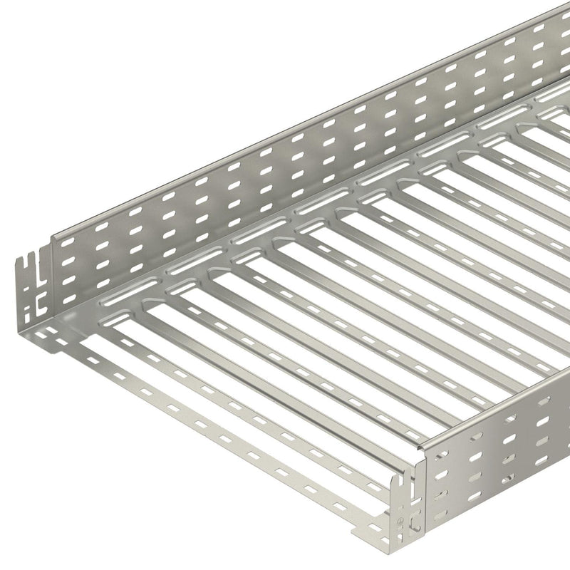 OBO Bettermann - Kabelrinne MKSM gelocht MKSM 160 A2 m. Schnellverbindung − 3 Meter