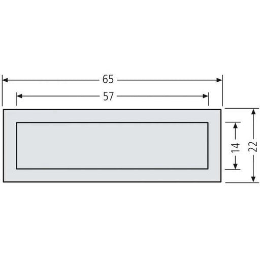 Renz Metallwaren - Klingeldrücker Kombitaster 97-9-85116 br LIRA 65x22 braun