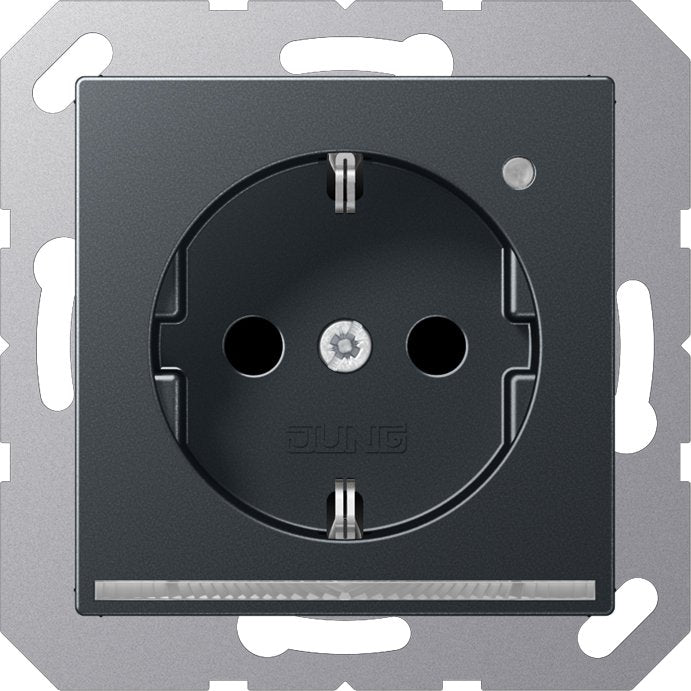 Jung - Steckdose SCHUKO-Steckdose 16A 250V A 1520-O ANM LNW LED-Orient.licht ws