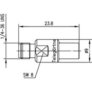 Telegärtner - Koax-Kupplung Adapter SMA-SMB (F-F) 100024808 50Ohm − 5 Stück