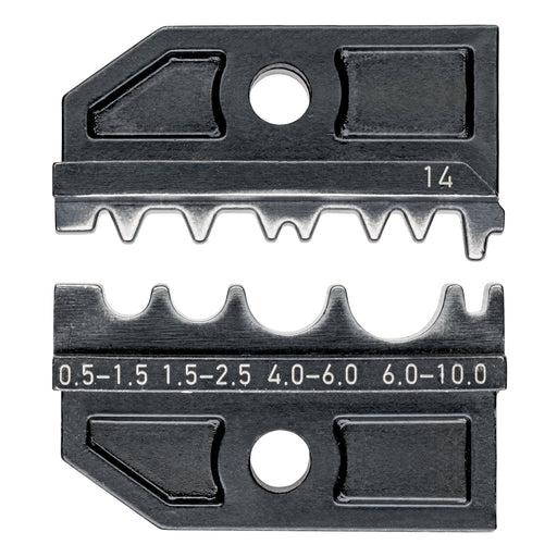 Knipex - Einsatz für Presswerkzeug Kabelschuhe/Verbinder, Aderendhülsen, Schirmanschluss Crimpeinsatz 97 49 14 für Kabelschuhe