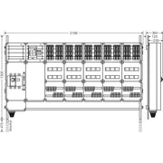 Hensel - Verteilerschrank für Energieversorgung Ladeverteiler Mi EV 11kW 30101 f.30 Ladep. a 11kW