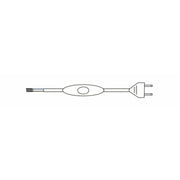 Scharnberger+Hasenbein - Elektrisches Zubehör/Ersatzteile für Leuchten Anschlussleitung 55016 2x0,75qmm100+50cm sw