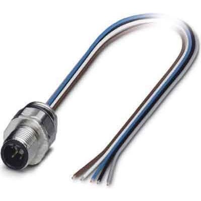 Phoenix Contact - Rundsteckverbinder, feldkonfektionierbar (Industriesteckverbinder) Einbausteckverbinder SACC-EC-M12 #1515057 Sensor-/Aktor-Wandd.