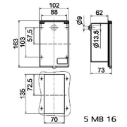 Bals Elektrotech - CEE-Gerätestecker (IEC 60309) Caravaneinbaugerätestecker 254 16A 3p 230V 6h IP44