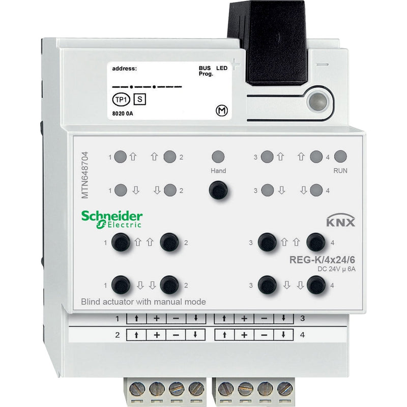 Schneider Electric - Bussystem-Jalousieaktor Jalousieaktor MTN648704 REG-K/4x24/6