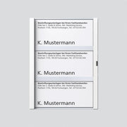 Siedle&Söhne - Zubehör/Ersatzteile für Türkommunikation Namensschild ws kpl. 200029046-00 f.TM 611-3 W