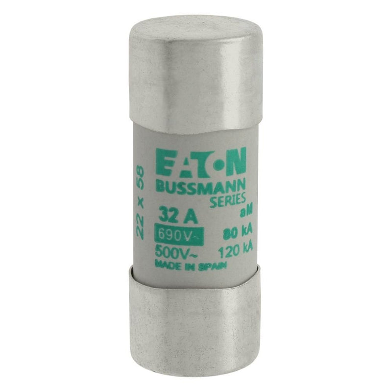 Eaton - Zylindrische Sicherung Sicherungseinsatz Nieders. CYLINDRICA#C22M32 32A AC 690V 80kA − 10 Stück