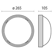 Performance in Light - Decken-/Wandleuchte Wand-/Deckenleuchte DROP 25 ws IAA