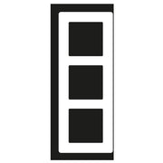 Jung - Abdeckrahmen Glasrahmen 3fach AV 583 GLM NB nachtblau