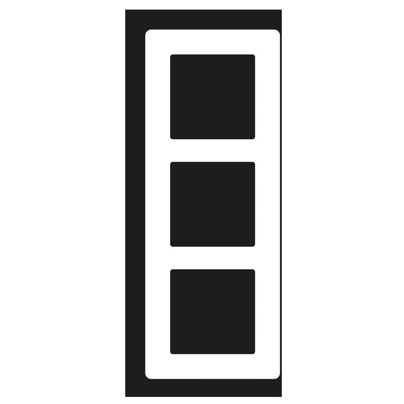 Jung - Abdeckrahmen Glasrahmen 3fach AV 583 GLM NB nachtblau