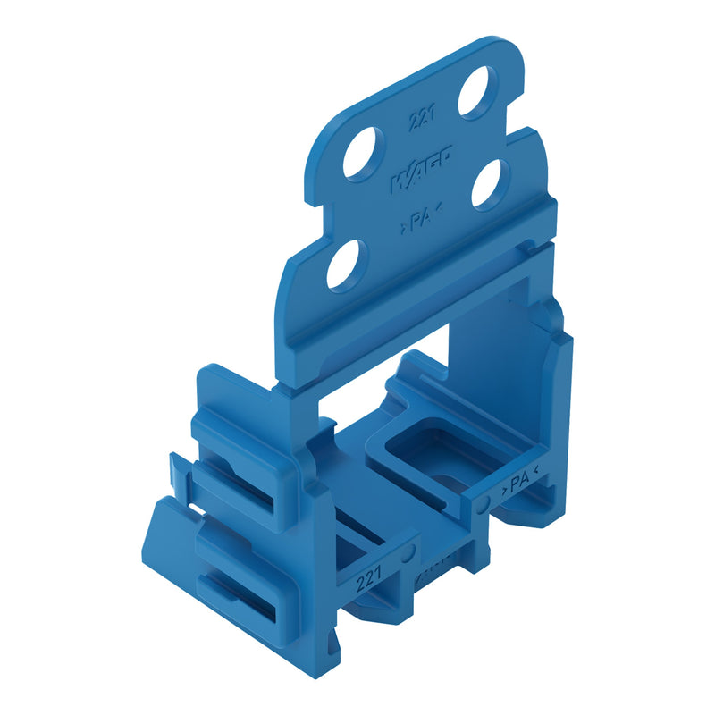 WAGO - Zubehör/Ersatzteile für Klemmen Befestigungsadapter 221-509/000-006 4qmm, blau − 10 Stück