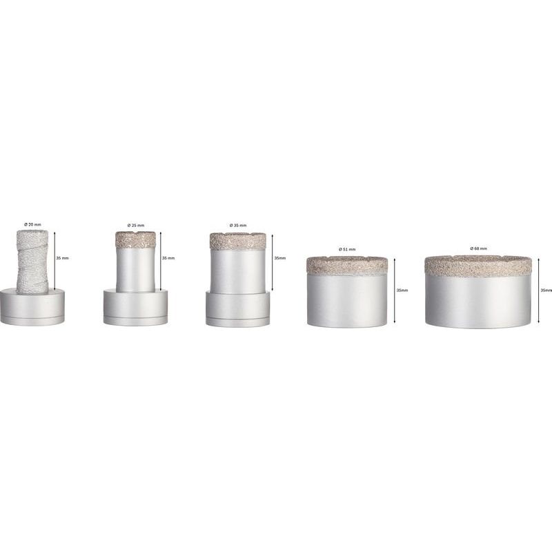 Bosch - Bohrkronenset PRO Ceramic dry X-Lock 2608599037 Bohrkronen-Set 68x33