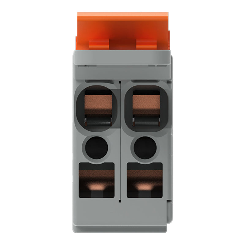WAGO - Ein- und mehrpolige Klemmenleiste 1-Leiter-Federleiste 769-102/142-000 CAGECLAMP,4mm²,gr − 50 Stück