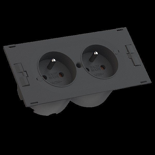 Bachmann - Mehrfachsteckdose Steckdosenleiste 929.012 DUE 2xUTE 0,2m GST18
