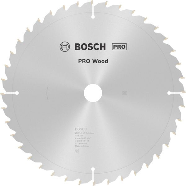 Bosch - Kreissägeblatt PRO Wood Kreissägeblatt, 2608640440 305 x 2,5 x 30 mm