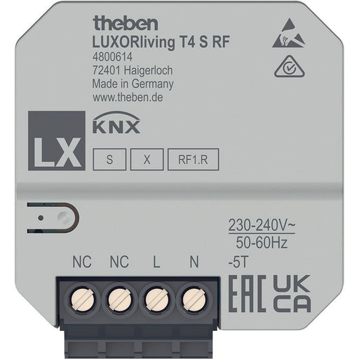 Theben - Bussystem-Binäreingang Funk-Tasterschnittstelle LUXORliving T4 S RF 4-fach