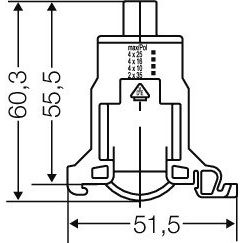 Hensel - Abzweigklemme Verbindungsklemme KKL 25 N/PE,35qmm