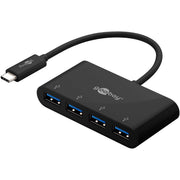 Goobay - Universal-Ladegerät USB-C Multiport-Adapter 61073 4-fach