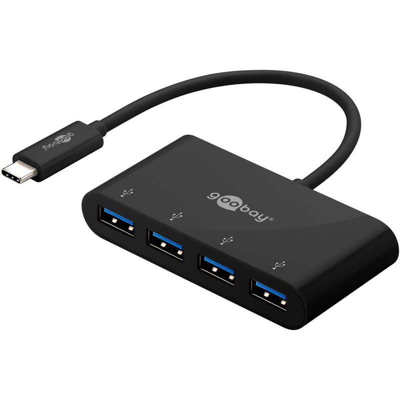 Goobay - Universal-Ladegerät USB-C Multiport-Adapter 61073 4-fach