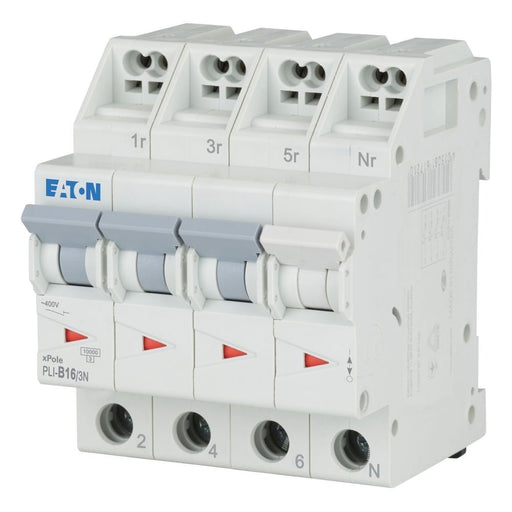 Eaton - Leitungsschutzschalter PLI-B16/3N B 16A, 3p+N Steckkl