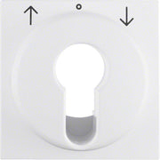 Berker - Abdeckung/Bedienelement für Installationsschalterprogramme Zentralstück 15081909 S.1 IP44 pws matt