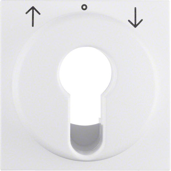 Berker - Abdeckung/Bedienelement für Installationsschalterprogramme Zentralstück 15081909 S.1 IP44 pws matt