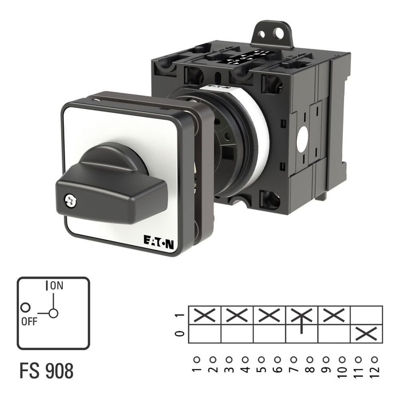 Eaton - Lasttrennschalter EIN-AUS-Schalter T3-3-15680/Z 3polig+N 1S1Ö 32A