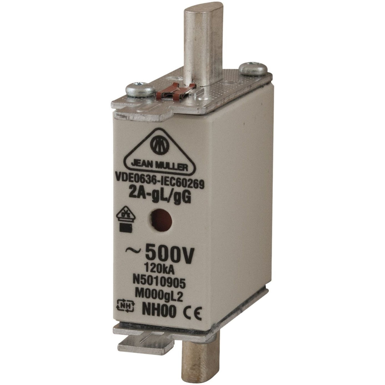 Müller - Messersicherung NH-Sicherungseinsatz N5013805 gG 500V 63A M000GL63 − 3 Stück