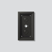 Siedle&Söhne - Montageelement für Türstation Gehäuse-Aufputz GA 612-2/1-01 DG Dunkelgrau-Glimmer