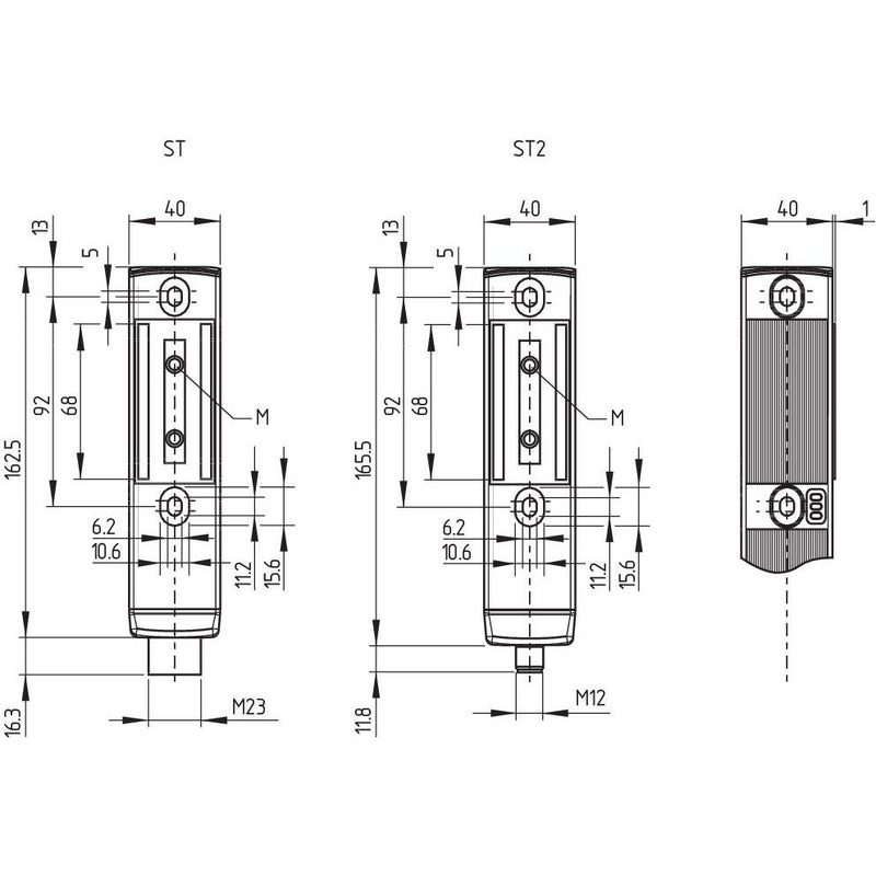 Schmersal - Positionsschalter mit Zuhaltung Sicherheitszuhaltung MZM100BST21P2PW2RE-A