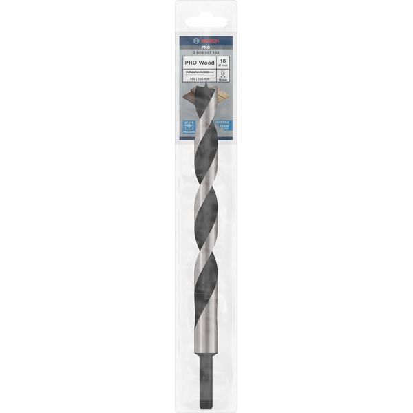 Bosch - Bohrer PRO Wood Holzspiralbohrer, 2608597193 18 x 190 x 250 mm