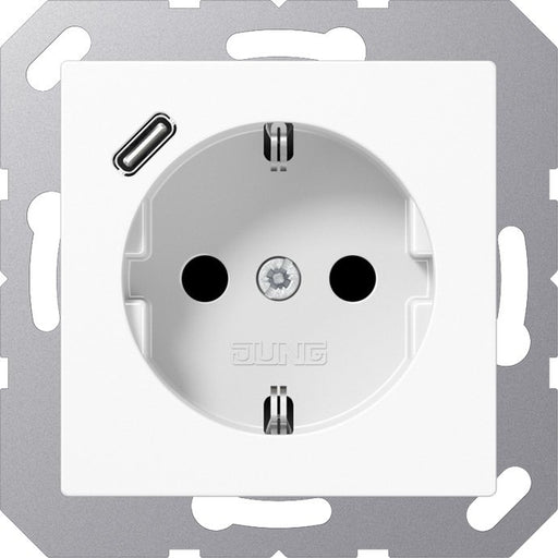 Jung - Steckdose SCHUKO Steckdose A 1520-18 C WW mit USB Typ C