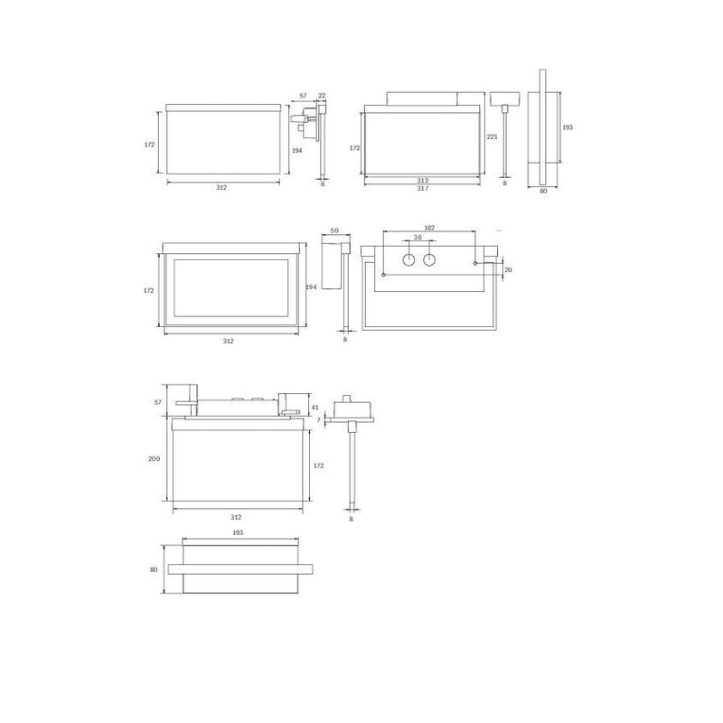 RP-Technik - Sicherheitsleuchte LED-Rettungszeichenleuchte AXR009-E ZB, Edelstahloptik