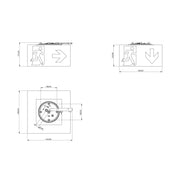 RP-Technik - Hinweisleuchte Sicherheitsleuchte WHGD413SC-TT EB 3h