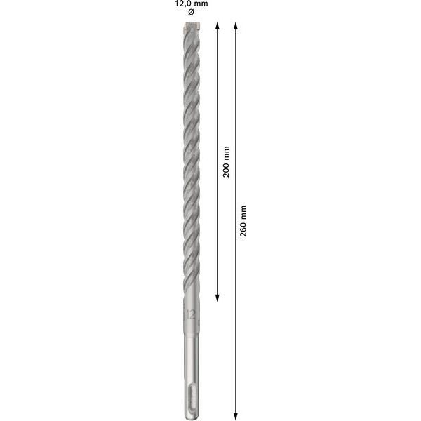 Bosch - Bohrer PRO SDS plus-5X 2608833907VE(10) Hammerbohrer 12 x