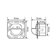 ESYLUX - Bewegungsmelder/Präsenzmelder komplett Wand-Bewegungsmelder MD 180i/16 BASIC 180Grad RW ca.16m UP