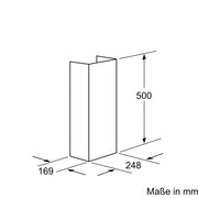Bosch - Zubehör/Ersatzteile für Dunstabzugshauben Kaminverlängerung DHZ1224 500mm