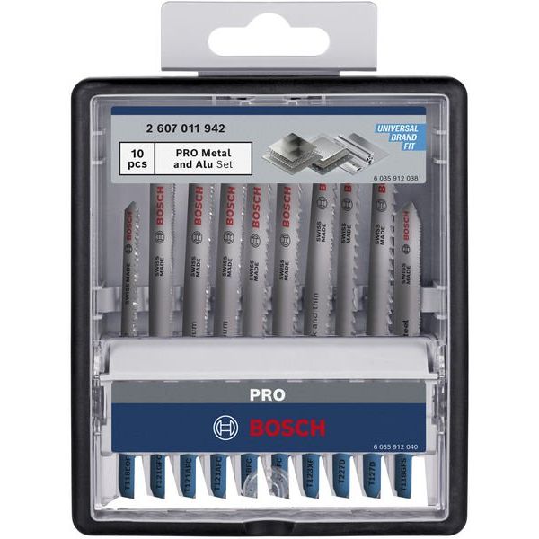 Bosch - Stichsägeblatt PRO Metal and Alu 2607011942VE(10) Stichsägeblatt Set