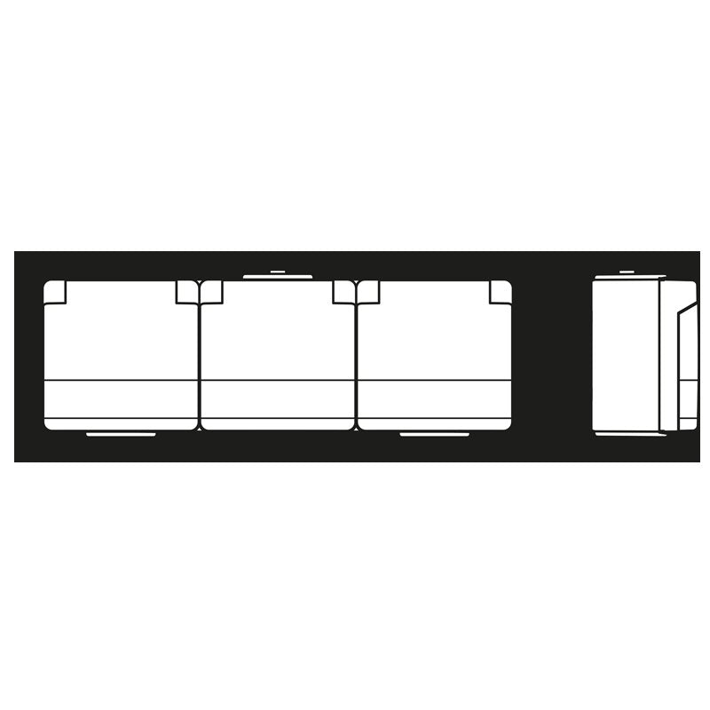 Jung - Steckdose SCHUKO-Steckdose 3-fach 623 NAW 16A 250V