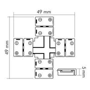 Nobile - Zubehör/Ersatzteile für Lichtschlauch/-band Kreuzverbinder 5er Set 5011510955