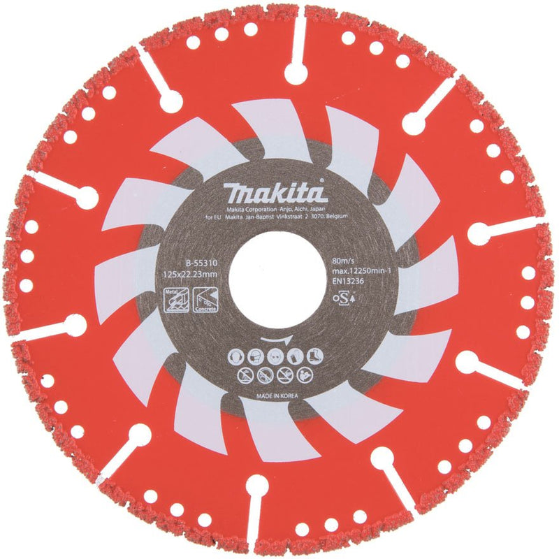 Makita - Trenn-/Schleifscheibe Diamantscheibe B-55310 125mm Rettung