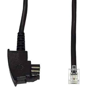 E+P Elektrik - Konfektionierte Fernmeldeleitung Telefon-Anschlusskabel T 44/3 3m