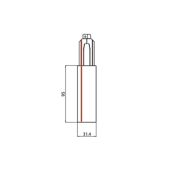 Brumberg Leuchten - Elektrisches Zubehör/Ersatzteile für Leuchten DALI-Endeinspeisung 87167070 SL links, ws