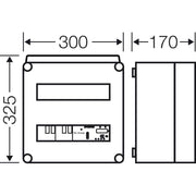 Hensel - Verteilerbaugruppe mit Leistungsschalter Ergänzungsgehäuse Mi AE 5700